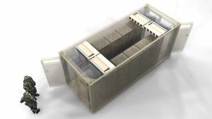 KDV01 - Illustration with 4 mounted air conditioning modules